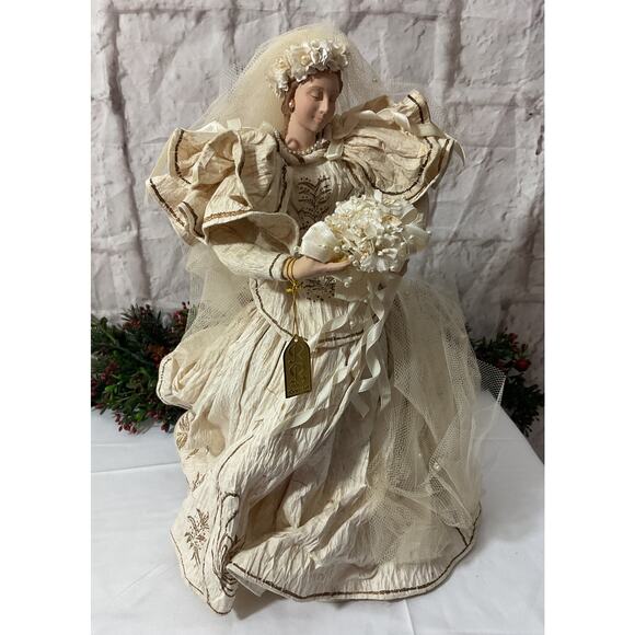 Vintage RR Roman Paper Mache Bride 13” Bride Mache - Picture 1 of 7